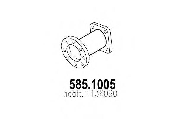 ASSO 5851005 Труба вихлопного газу