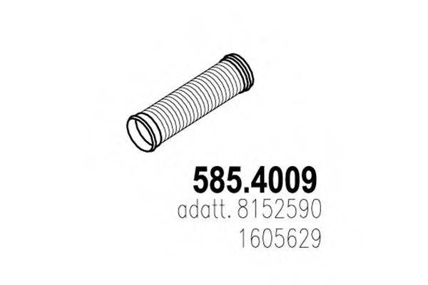 ASSO 5854009 Гофрована труба, вихлопна система