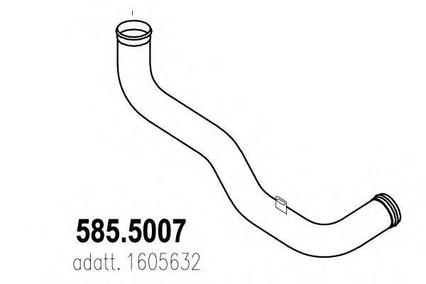 ASSO 5855007 Труба вихлопного газу