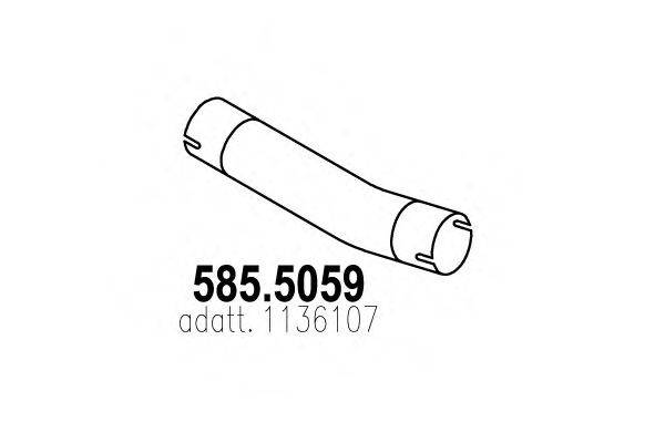 ASSO 5855059 Труба вихлопного газу