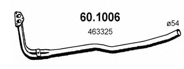 ASSO 601006 Труба вихлопного газу