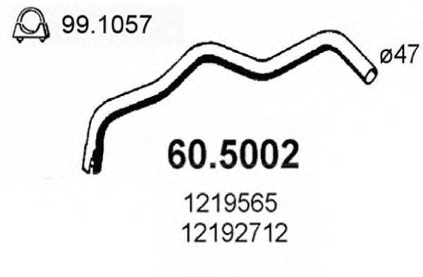 ASSO 605002 Труба вихлопного газу