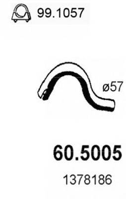 ASSO 605005 Труба вихлопного газу