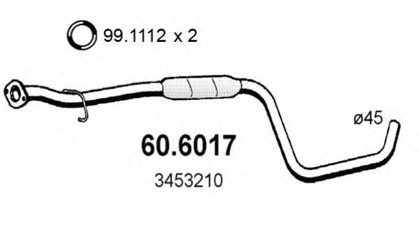 ASSO 606017 Середній глушник вихлопних газів