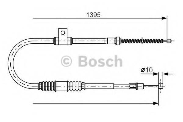 BOSCH 1987482062 Трос, стоянкова гальмівна система