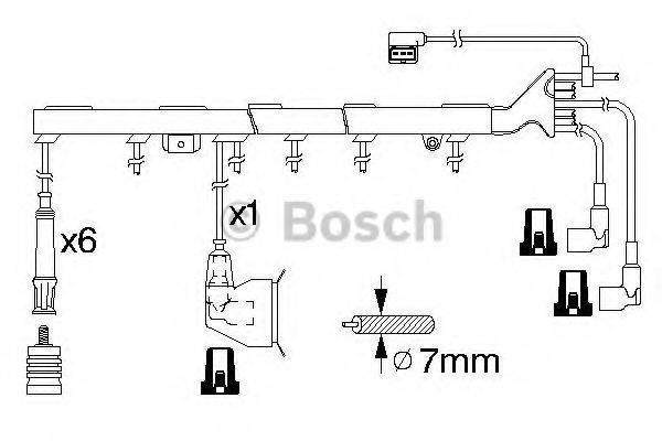 BOSCH 0986356324 Комплект дротів запалювання