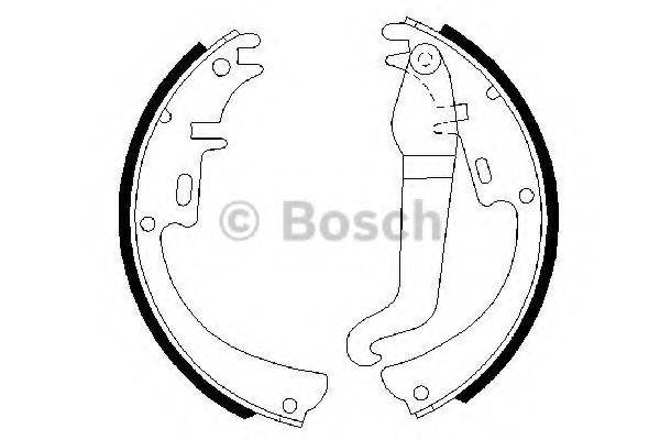 BOSCH 0986487072 Комплект гальмівних колодок