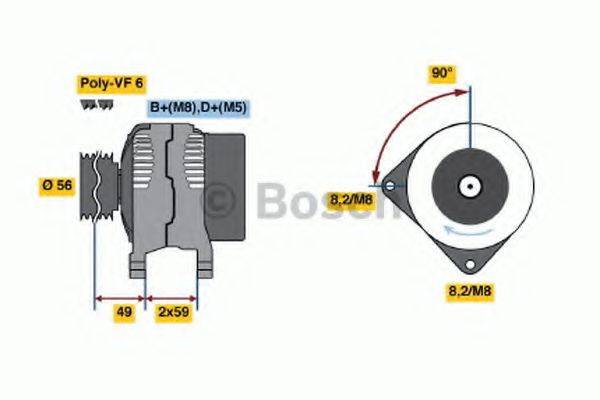 BOSCH 0986041000 Генератор