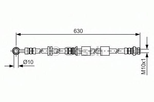 BOSCH 1987481439 Гальмівний шланг