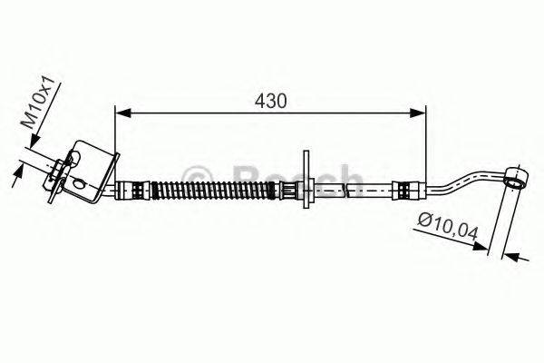 BOSCH 1987481503 Гальмівний шланг