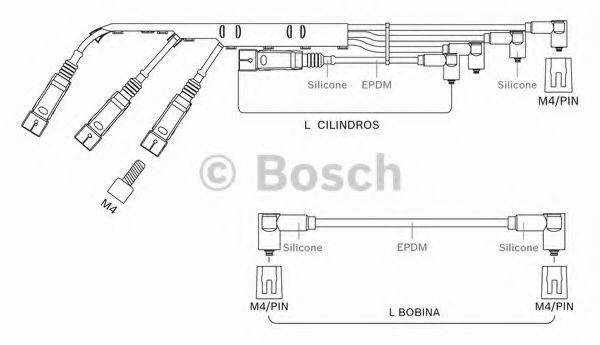 BOSCH F00099C081 Комплект дротів запалювання