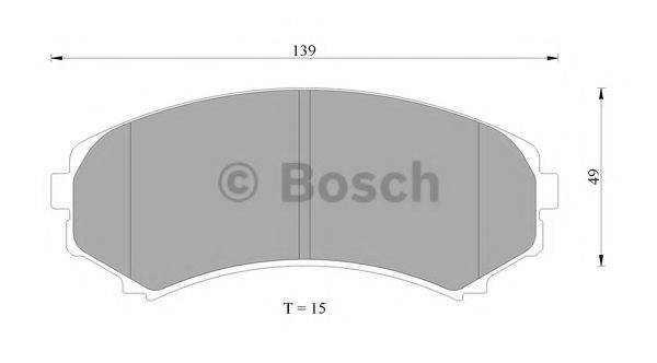BOSCH 0986AB9180 Комплект гальмівних колодок, дискове гальмо