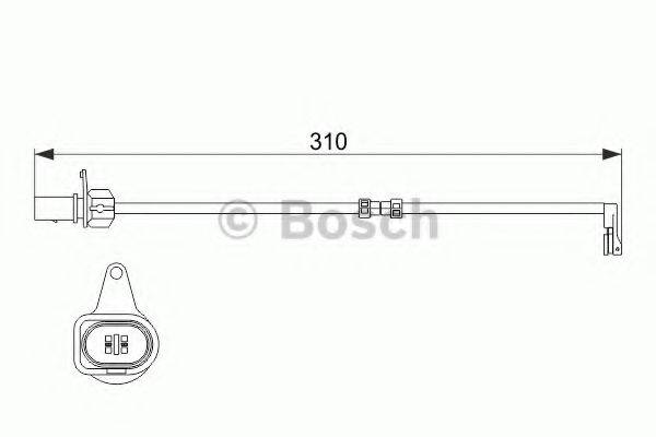 BOSCH 1987474506 Сигналізатор, знос гальмівних колодок