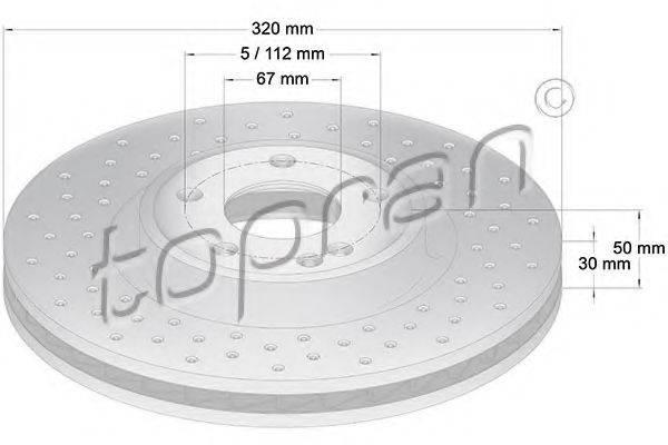 TOPRAN 408931 гальмівний диск