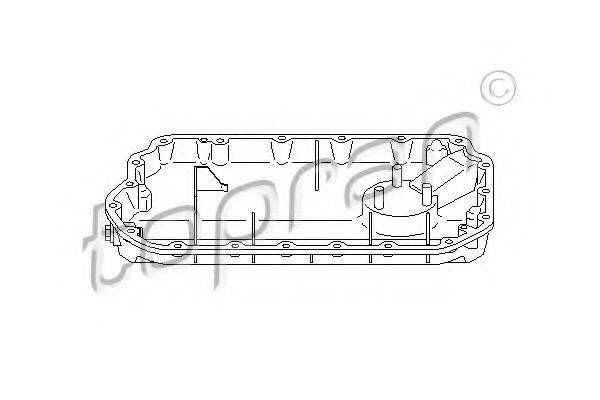 TOPRAN 112023 Масляний піддон