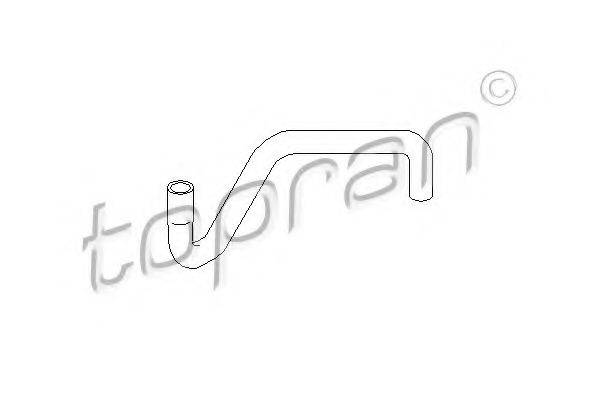 TOPRAN 109012 Шланг радіатора