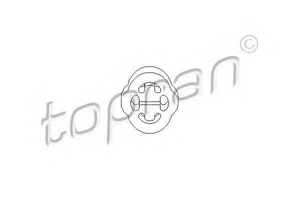 TOPRAN 104183 Кронштейн, глушник