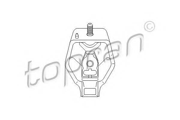 TOPRAN 108080 Підвіска, ступінчаста коробка передач
