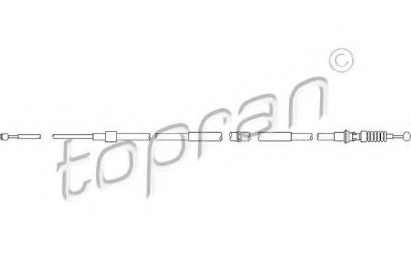 TOPRAN 111211 Трос, стоянкова гальмівна система