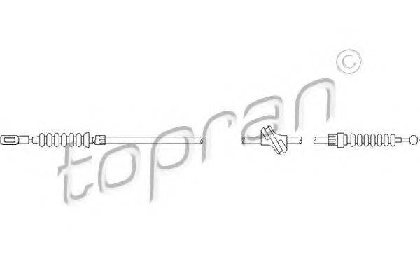 TOPRAN 103754 Трос, стоянкова гальмівна система
