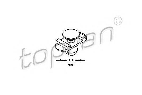 TOPRAN 104169 Пружинний затискач; Затискач, молдинг / захисна накладка