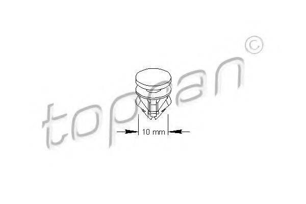 TOPRAN 111491 Затискач, молдинг / захисна накладка