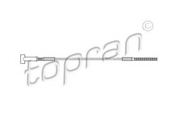 TOPRAN 205504 Трос, стоянкова гальмівна система