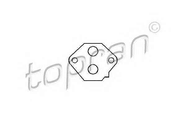 TOPRAN 205637 Прокладка, поворотна заслінка - підведення повітря