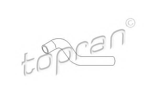 TOPRAN 206702 Шланг радіатора