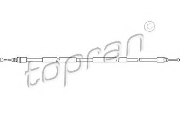TOPRAN 207388 Трос, стоянкова гальмівна система