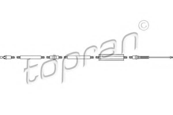 TOPRAN 302069 Трос, стоянкова гальмівна система