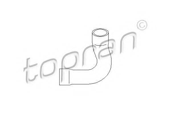 TOPRAN 501570 Шланг радіатора