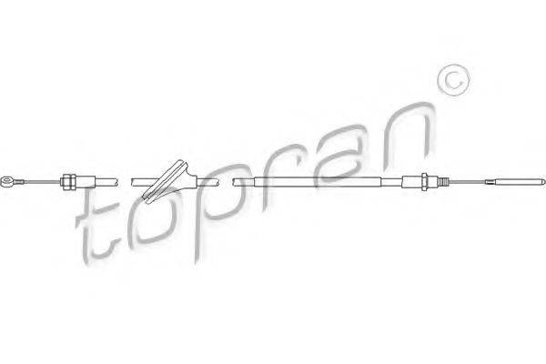 TOPRAN 501087 Трос, ступінчаста коробка передач