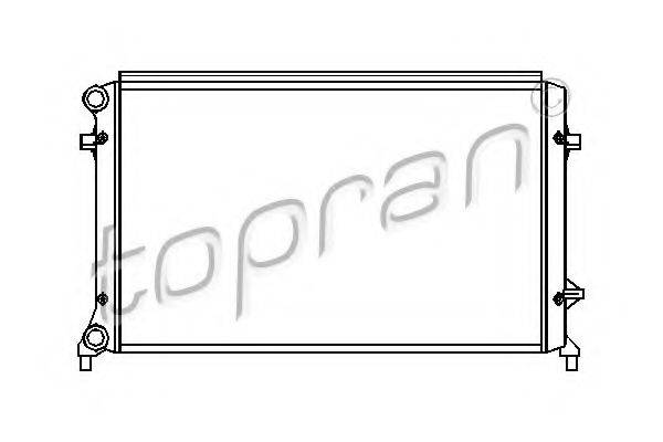 TOPRAN 112327 Радіатор, охолодження двигуна