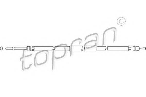 TOPRAN 501719 Трос, стоянкова гальмівна система