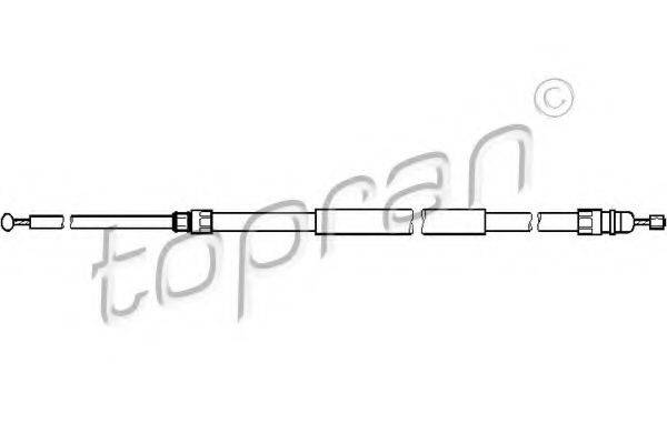 TOPRAN 501722 Трос, стоянкова гальмівна система