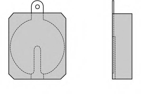 E.T.F. 120013 Комплект гальмівних колодок, дискове гальмо