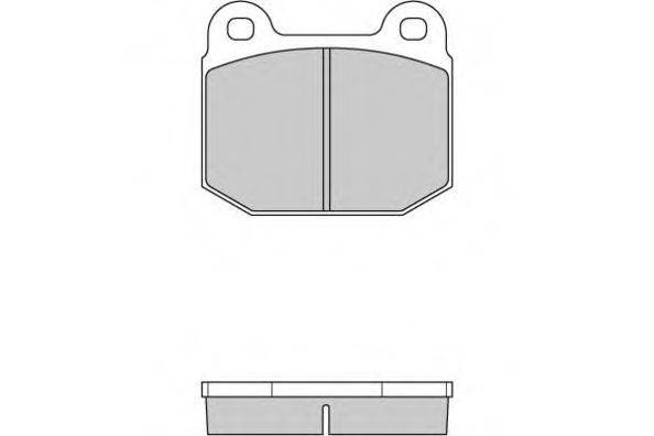 E.T.F. 120085 Комплект гальмівних колодок, дискове гальмо