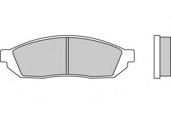 E.T.F. 120176 Комплект гальмівних колодок, дискове гальмо