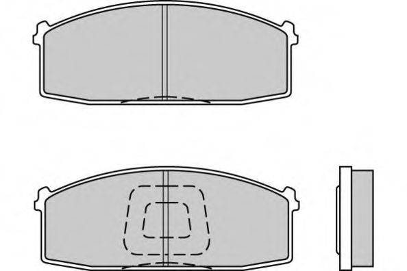 E.T.F. 120199 Комплект гальмівних колодок, дискове гальмо