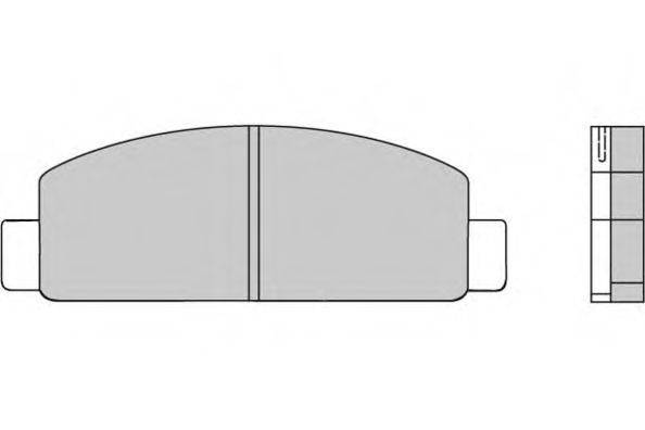 E.T.F. 120218 Комплект гальмівних колодок, дискове гальмо