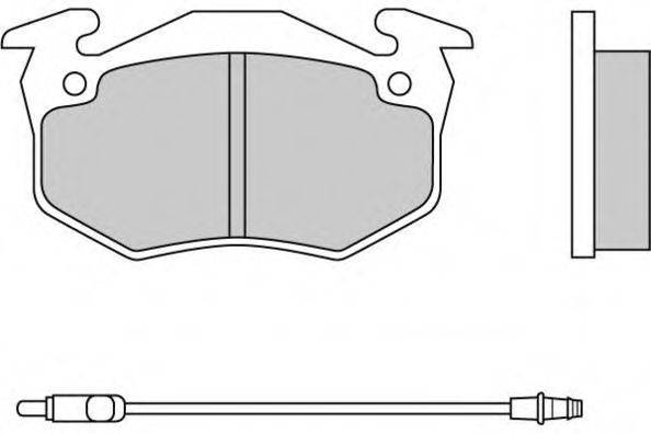 E.T.F. 120229 Комплект гальмівних колодок, дискове гальмо