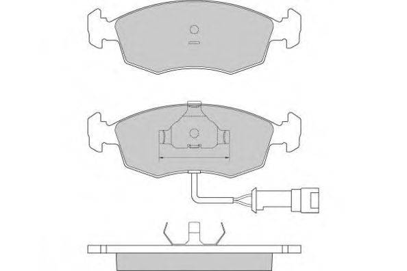 E.T.F. 120282 Комплект гальмівних колодок, дискове гальмо