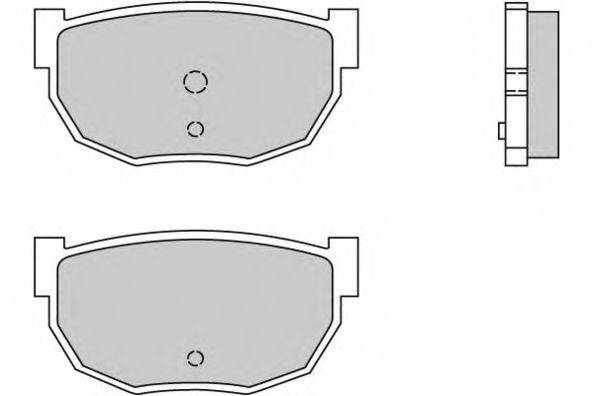 E.T.F. 120304 Комплект гальмівних колодок, дискове гальмо