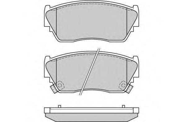 E.T.F. 120511 Комплект гальмівних колодок, дискове гальмо