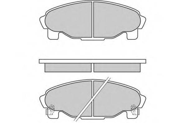 E.T.F. 120601 Комплект гальмівних колодок, дискове гальмо