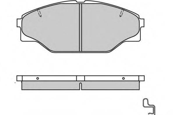 E.T.F. 120617 Комплект гальмівних колодок, дискове гальмо
