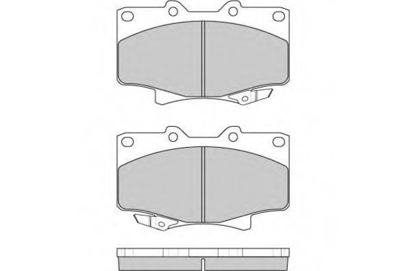 E.T.F. 120623 Комплект гальмівних колодок, дискове гальмо