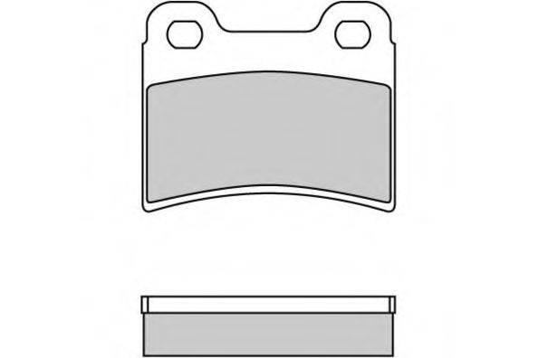 E.T.F. 120630 Комплект гальмівних колодок, дискове гальмо
