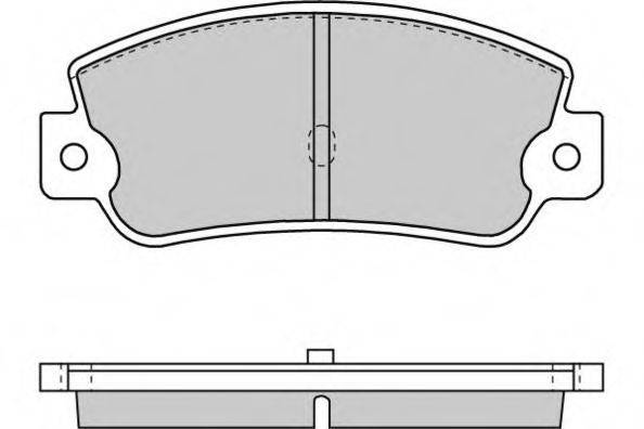 E.T.F. 120714 Комплект гальмівних колодок, дискове гальмо